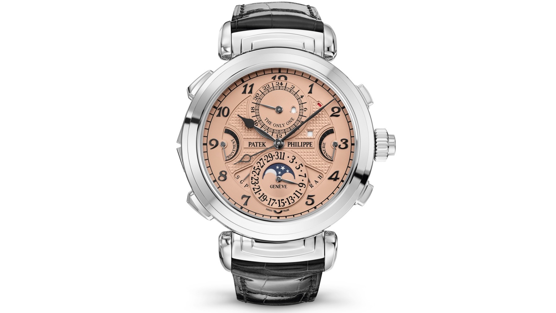 Para esta versión, el reloj tiene la inscripción “The Only One” sobre la esfera auxiliar a la altura de las 12 horas.