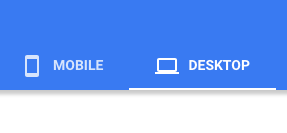 Các tab dành cho thiết bị di động và máy tính để bàn trên Google PageSpeed ​​Insights "width =" 287 "style =" width: 287px; hiển thị: khối; lề: 0px tự động;