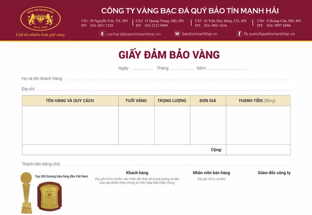 Bảo Tín Mạnh Hải chính thức được nhà nước cấp phép kinh doanh vàng miếng tại Việt Nam - Ảnh 2.