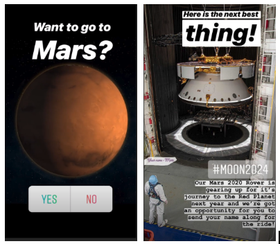 Câu chuyện Instagram của NASA