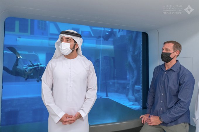 حمدان بن محمد يفتتح "ديب دايف دبي" أعمق حوض للغوص بالعالم - اقتصاد - محلي