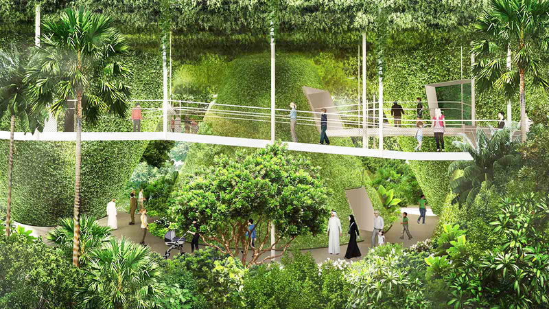جناح سنغافورة في «إكسبو 2020».. تلاقي الطبيعة بالعمارة والتكنولوجيا والفن