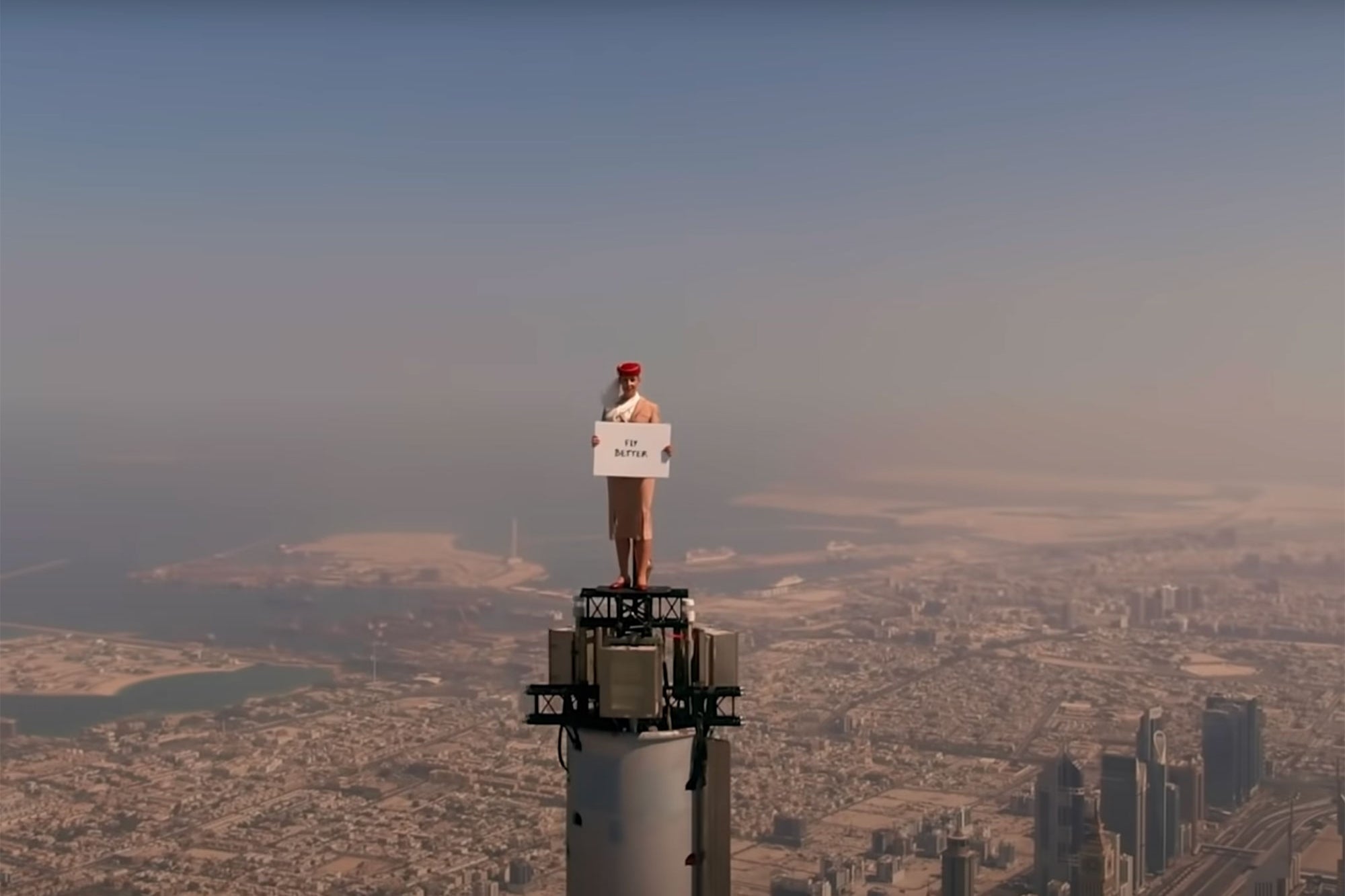 Emirates Airlines hits with commercial on top of the world: video