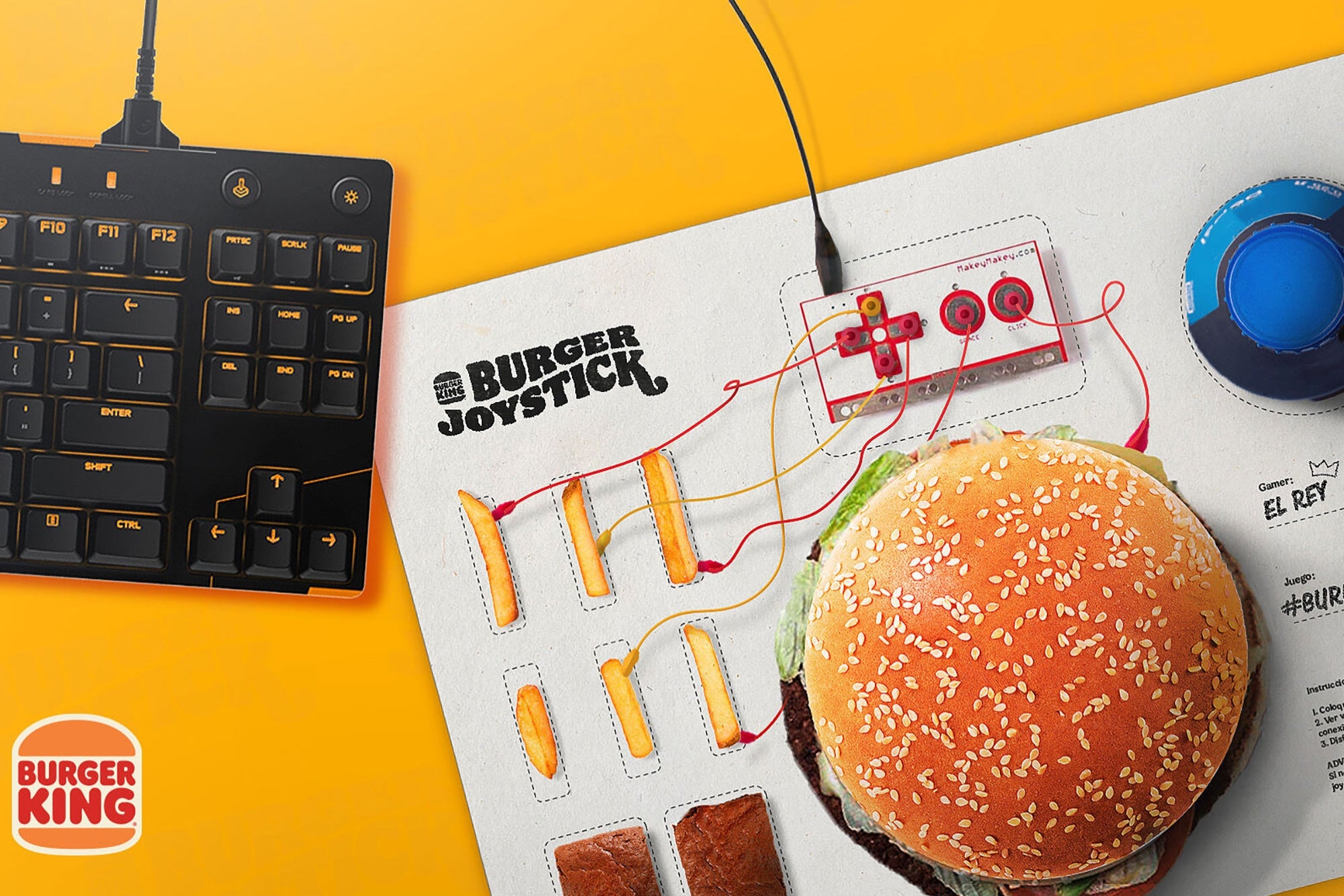 Burger King transforms a hamburger into a video game controller