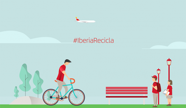 #IberiaRecicla, el compromiso de la aerolínea con el medioambiente