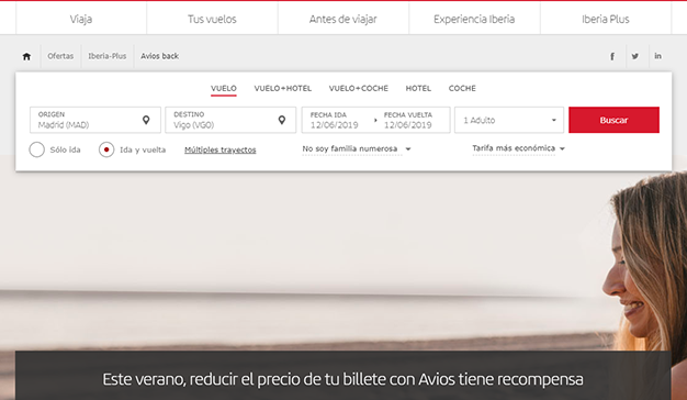 Volar en España desde 37 euros gracias a Iberia