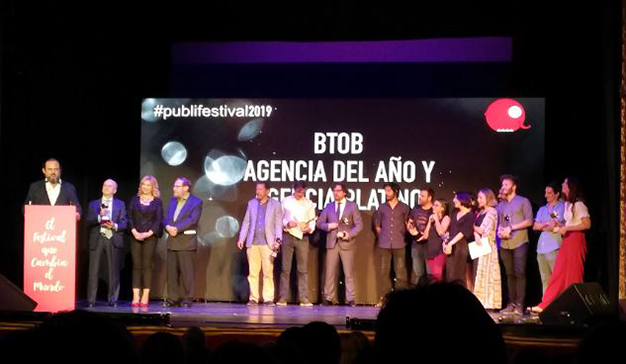 BTOB, agencia del año y agencia platino en el Publifestival 2019
