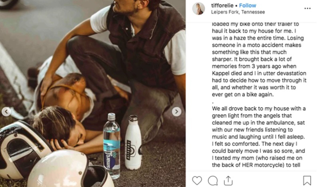 influencer accidente