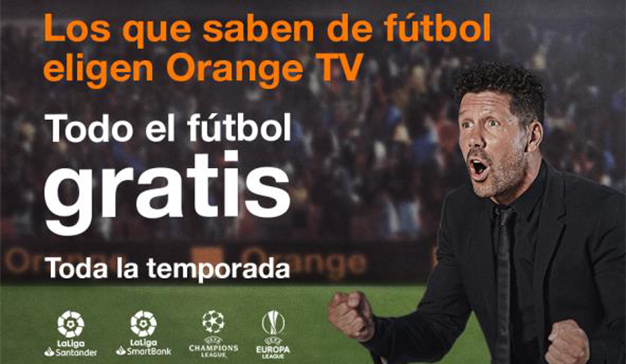 Simeone protagoniza la campaña de Orange