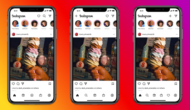 Instagram está testando diferentes versiones para una nueva interfaz