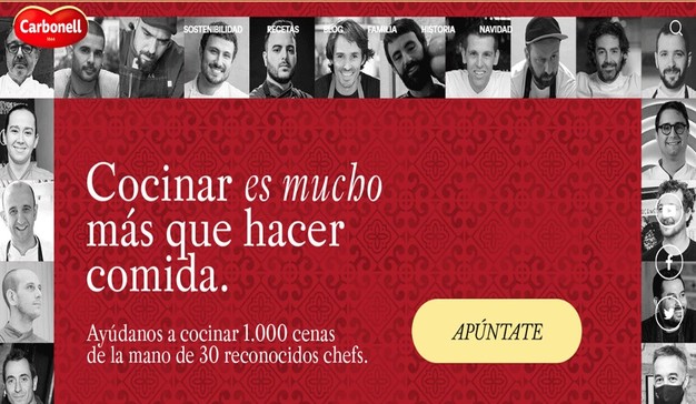 Carbonell reúne a 30 chefs y más de 200 voluntarios para preparar mil cenas solidarias en Nochebuena