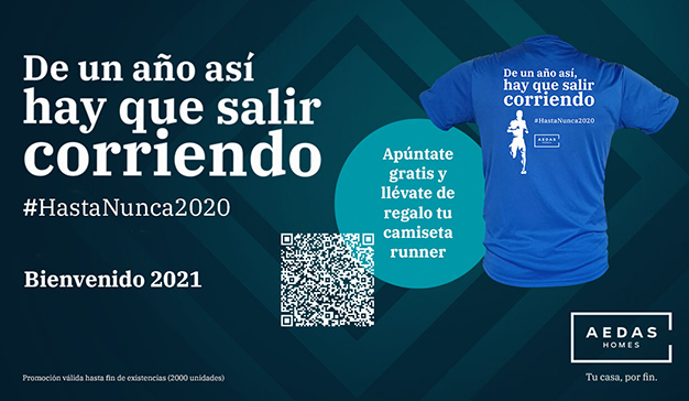 La campaña navideña de AEDAS Homes invita a “salir corriendo del 2020”