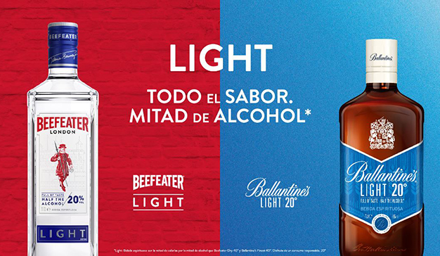 Llegan al mercado Beefeater Light y Ballantine´s Light
