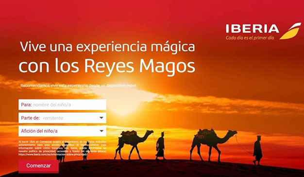 Los Reyes Magos triunfan en la aplicación de Iberia