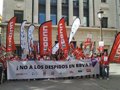 Más de 6.500 personas se manifiestan en 21 ciudades contra el ajuste de 3.800 empleos de BBVA
