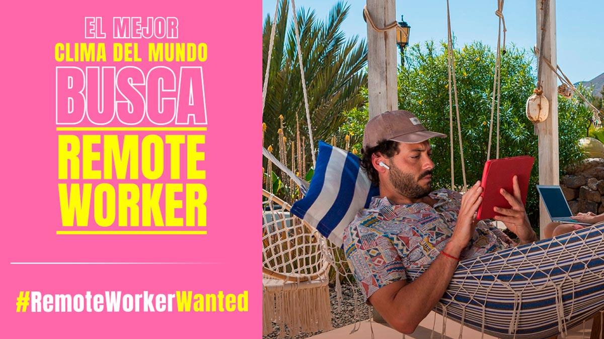 Islas Canarias busca a un teletrabajador en su nueva acción