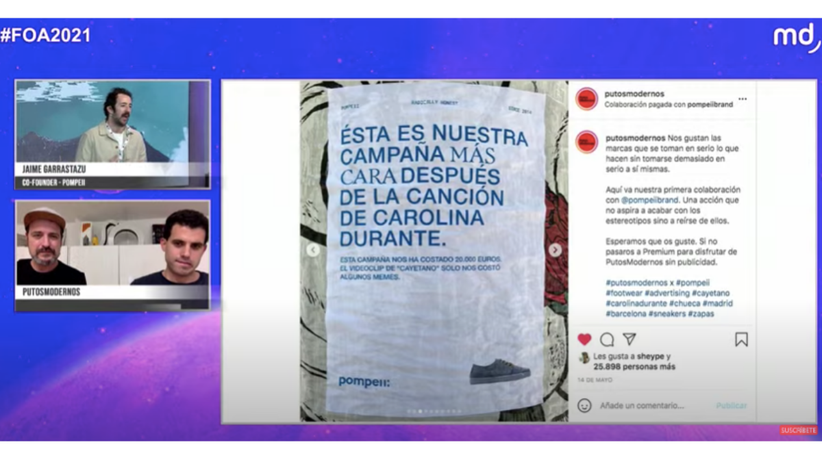 Pompeii habla de su última campaña con PutosModernos en #FOA2021