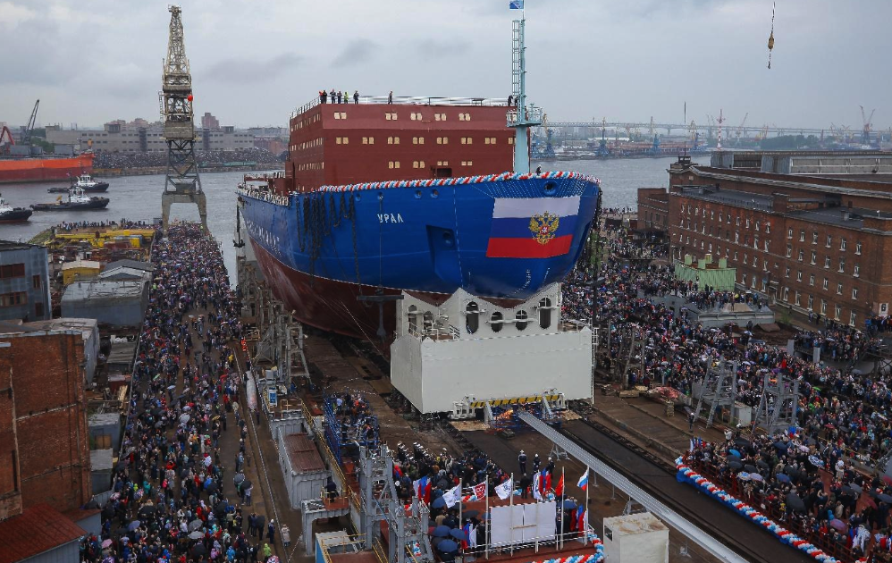 Vízre bocsátották az Urál univerzális atomjégtörőt