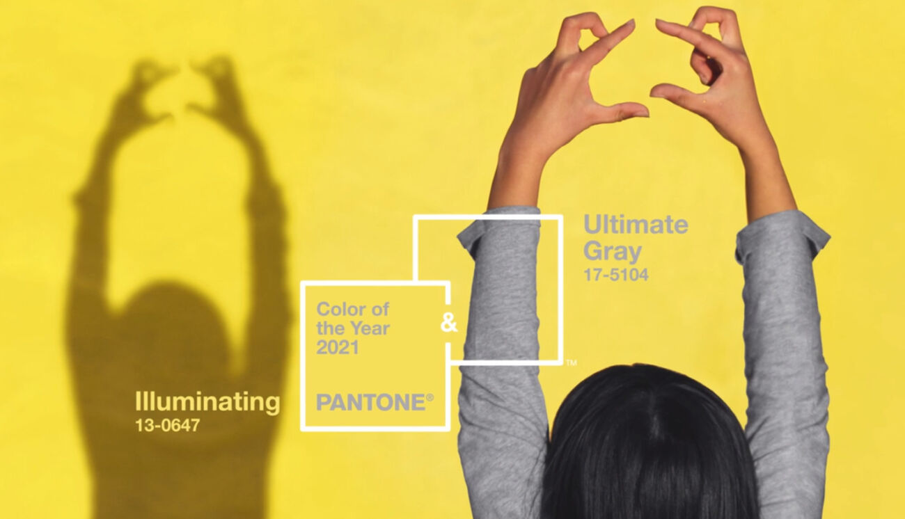 Colore Pantone 2021: grigio e giallo, ottimismo
