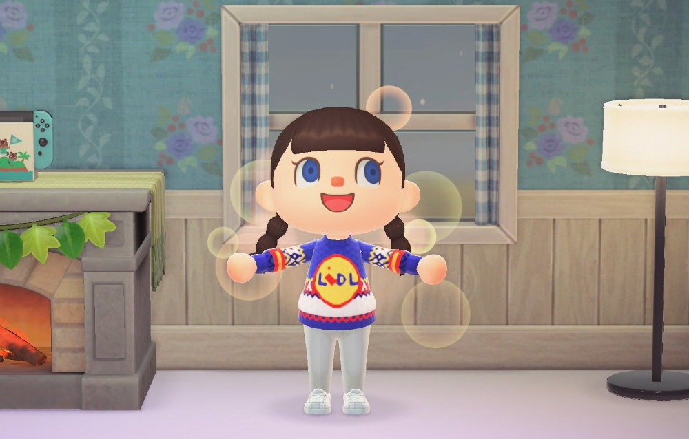 Maglione Lidl su Animal Crossing: l'iniziativa