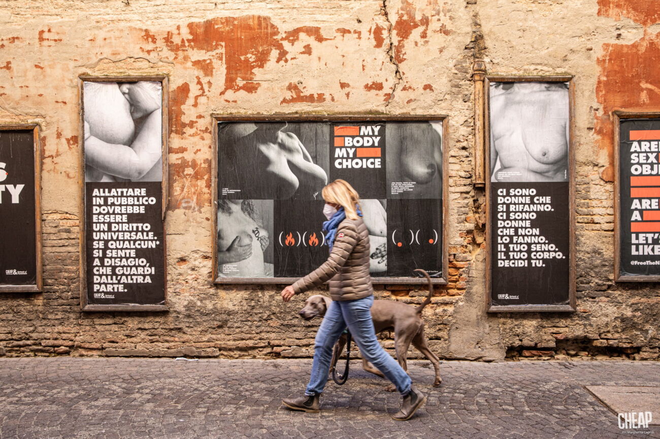 Campagna "TETTE FUORI" di CHEAP contro la censura in Rete