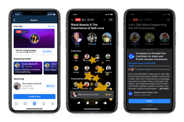 Facebook diventa audio e sempre più simile a Clubhouse