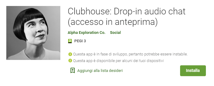 Clubhouse per Android disponibile in tutto il mondo