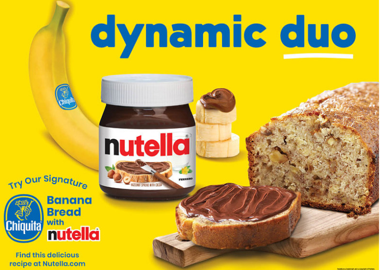 Collaborazione tra Chiquita e Nutella: le iniziative