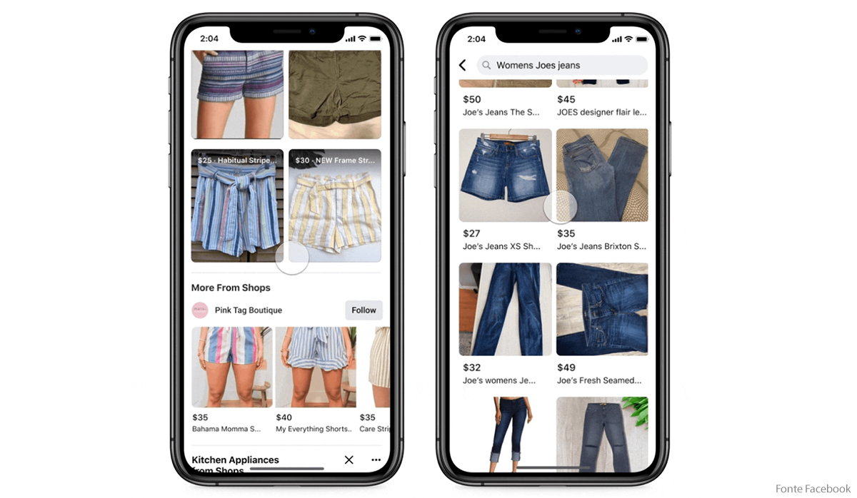 Facebook Shops arriva su WhatsApp e Marketplace