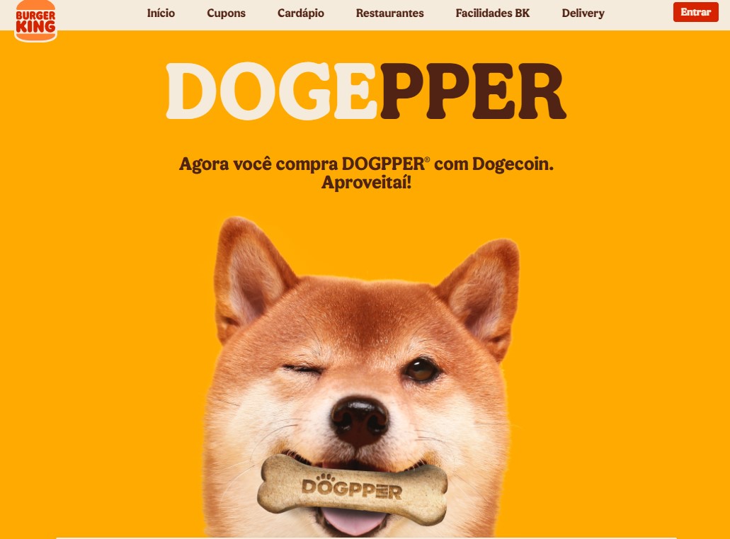 Burger King accetta Dogecoin per i pagamenti in Brasile