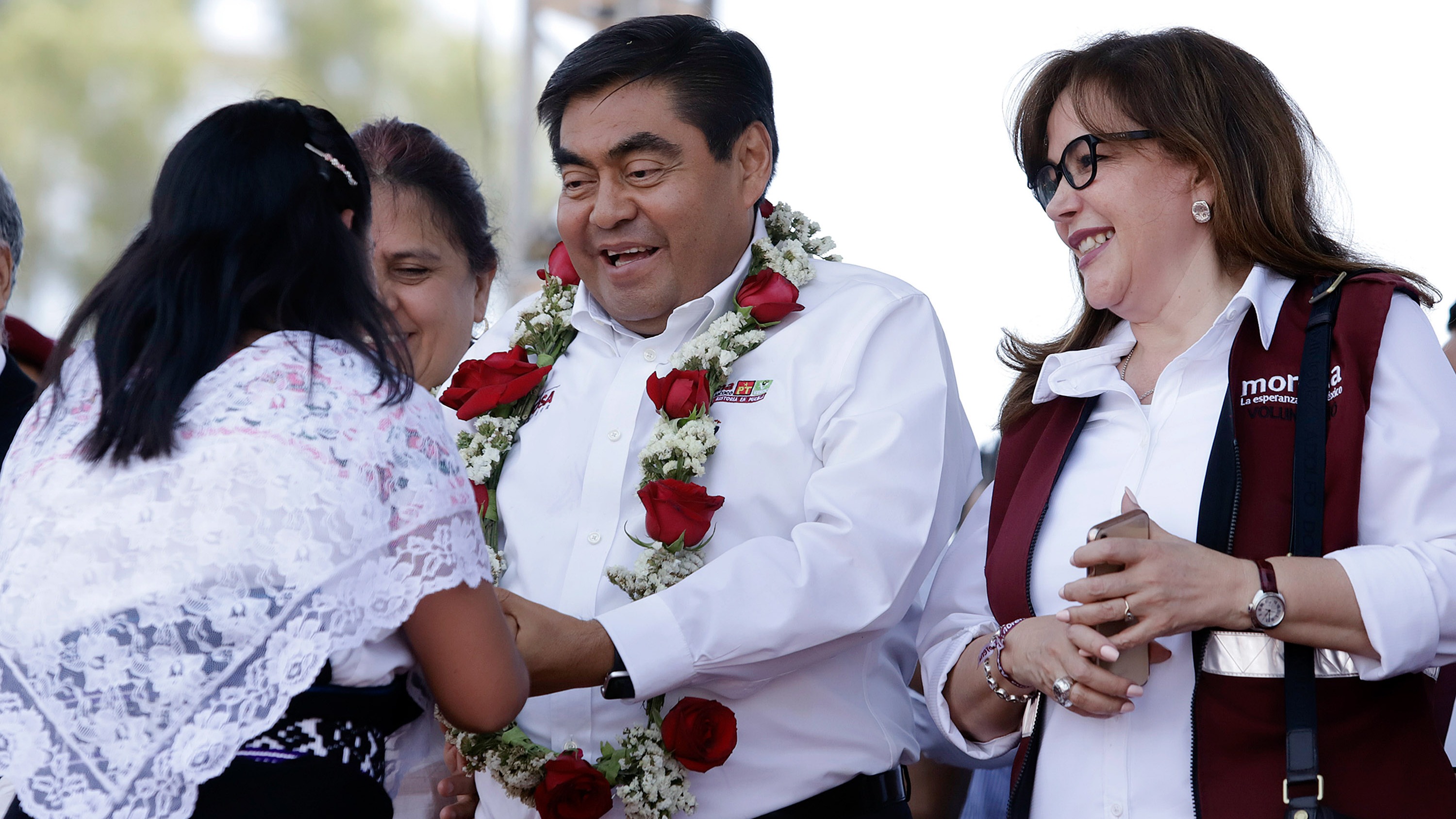 Miguel Ángel Barbosa, candidato a la gubernatura de Puebla.