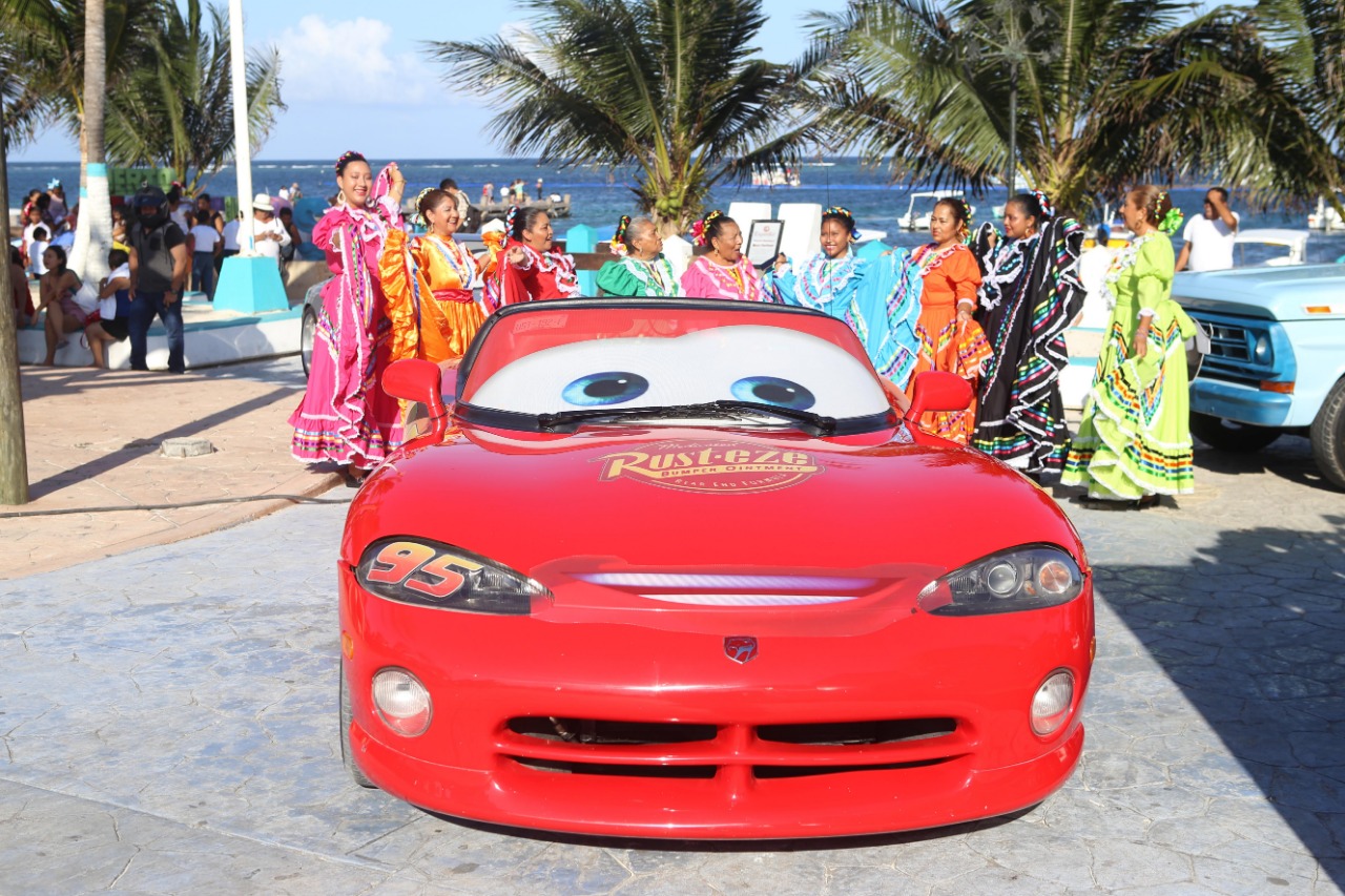 El Rayo McQueen apareció en las costas de Quintana Roo.