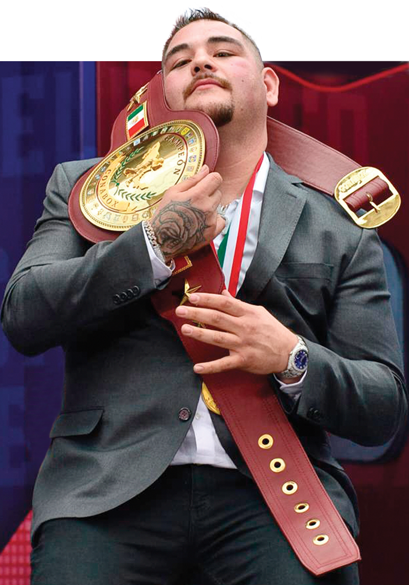 Andy Ruiz Jr., campeón mundial de los pesos pesados.