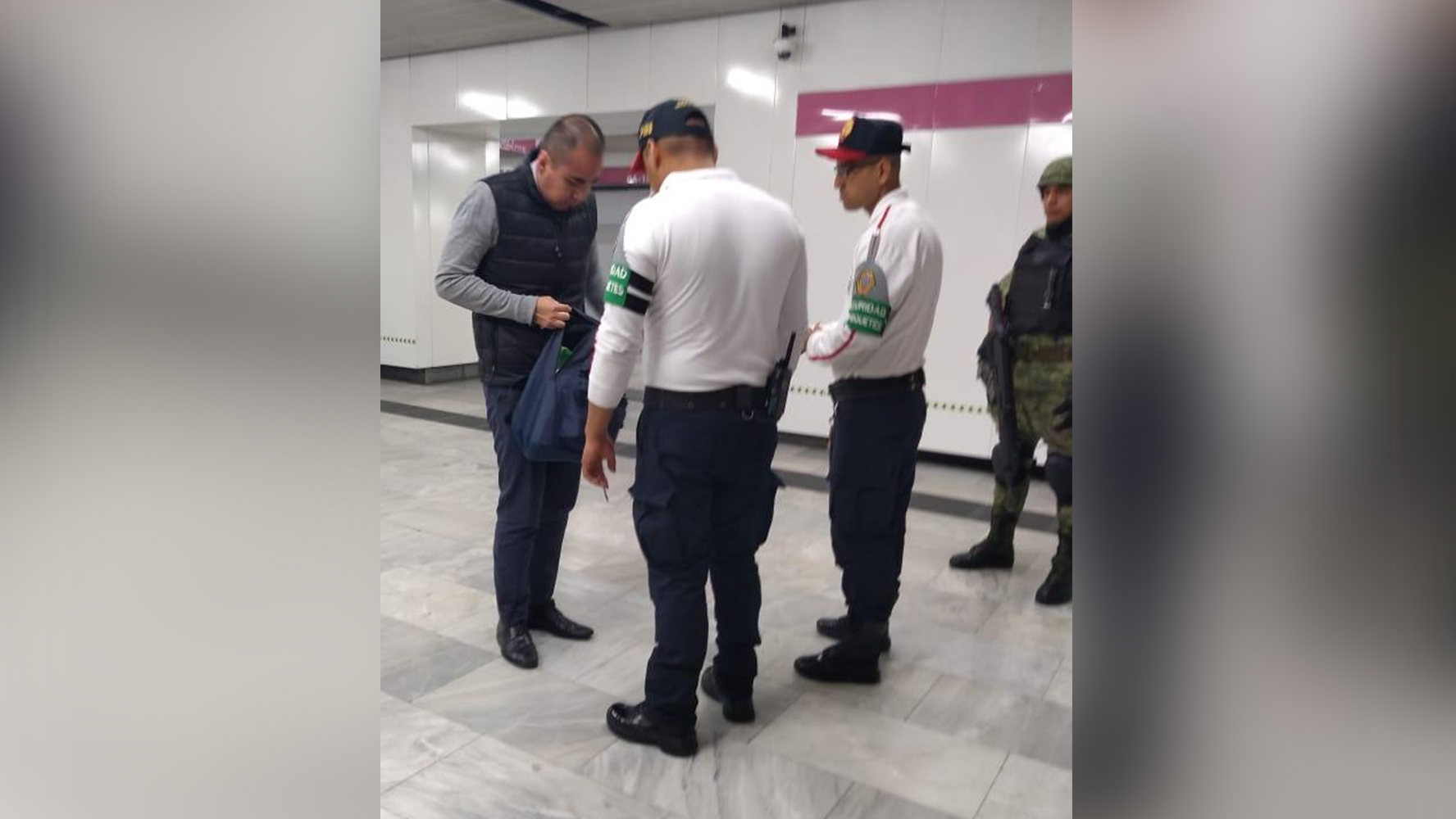 Guardia Nacional hará revisiones a usuarios del Metro de la CDMX