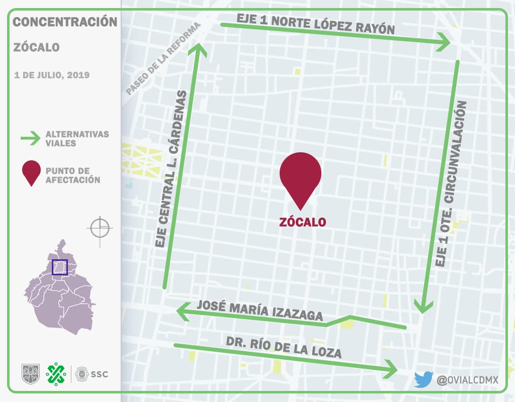 Más de ocho mil policías vigilarán informe de López Obrador