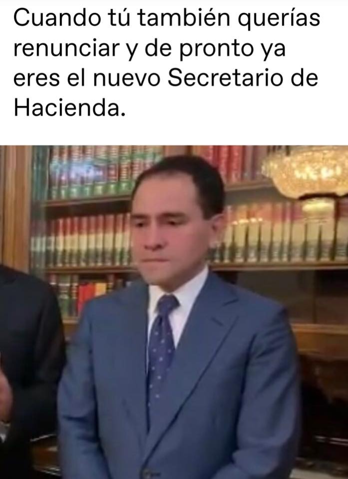 Sobre los memes, Herrera dice: mi cara es por la seriedad que debe tener un secretario de Hacienda