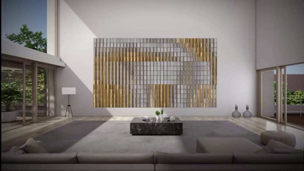 Esta pantalla te propone sustituir las paredes de tu casa con 'ambientes interactivos'