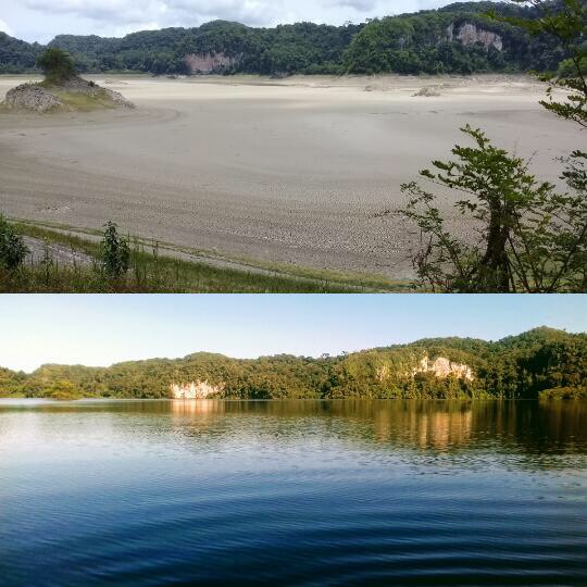 Laguna Metzabok, en la selva Lacandona, se seca por falta de lluvias