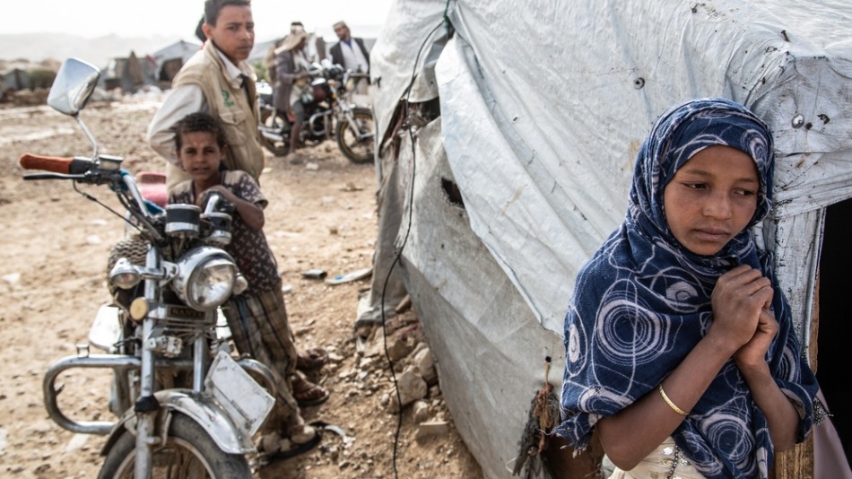 Khamer, la última parada para los desplazados por la guerra civil en Yemen
