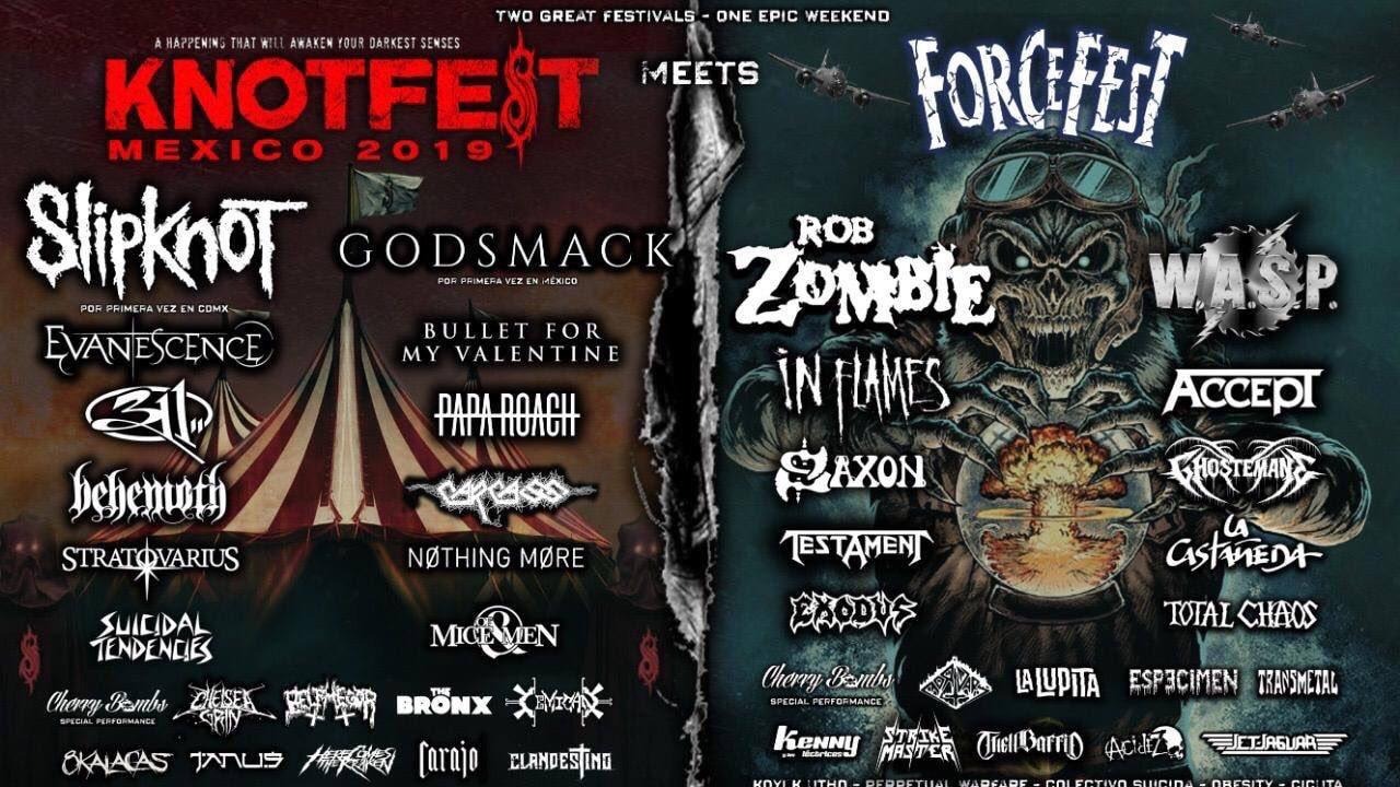 Knotfest meets Forcefest ya tiene cartel completo