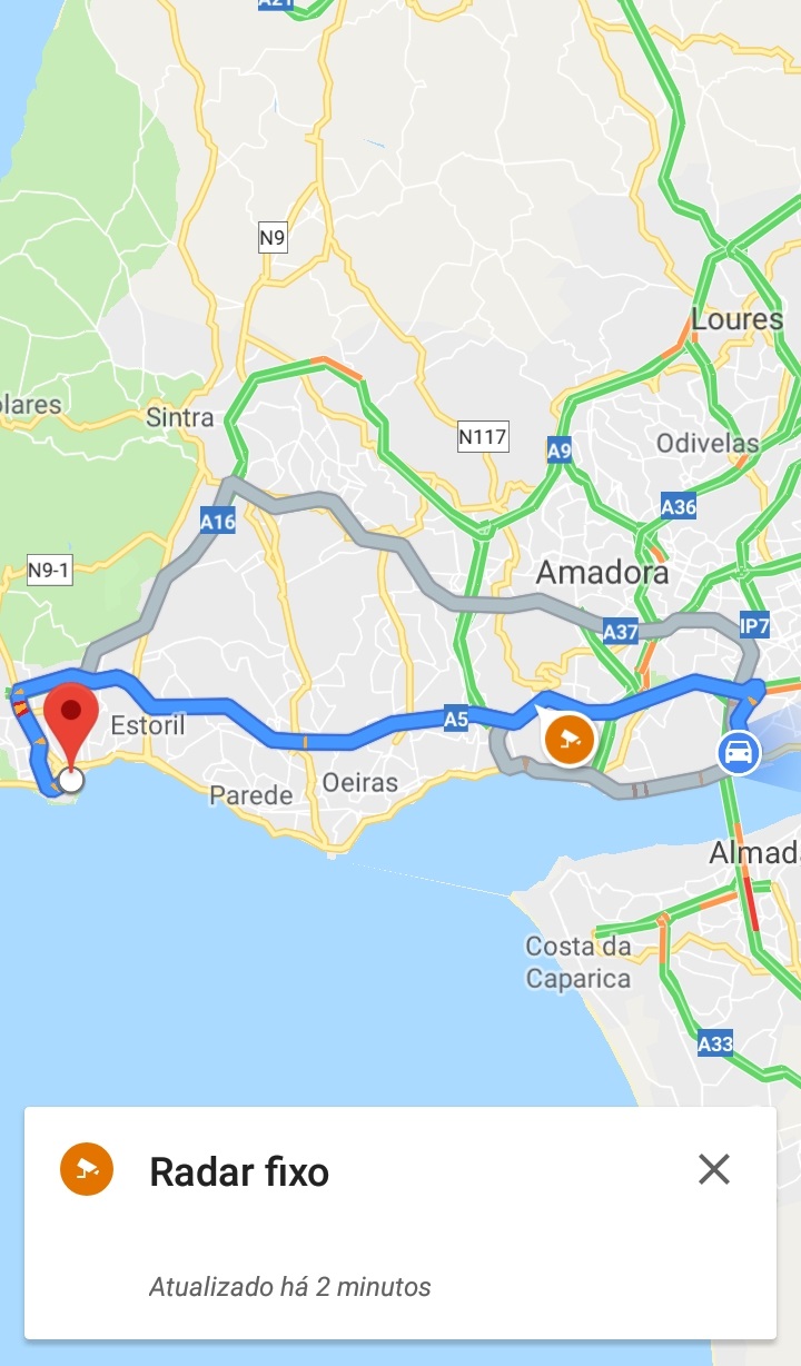 Já é possível ver os radares de velocidade das estradas portuguesas no Google Maps – O Jornal Económico