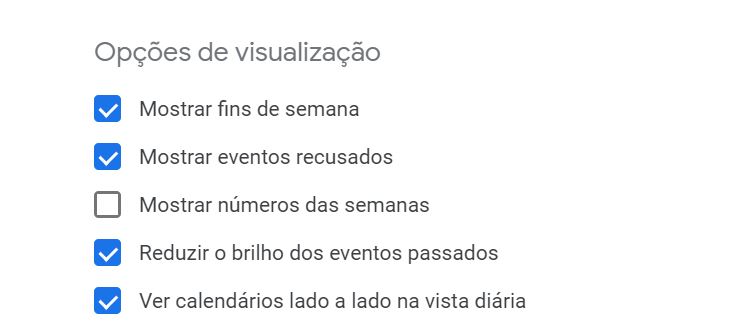 Calendário Google