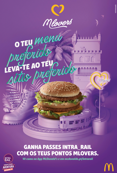 IntraRail para jovens à boleia do programa de fidelização da McDonald's - Meios & Publicidade