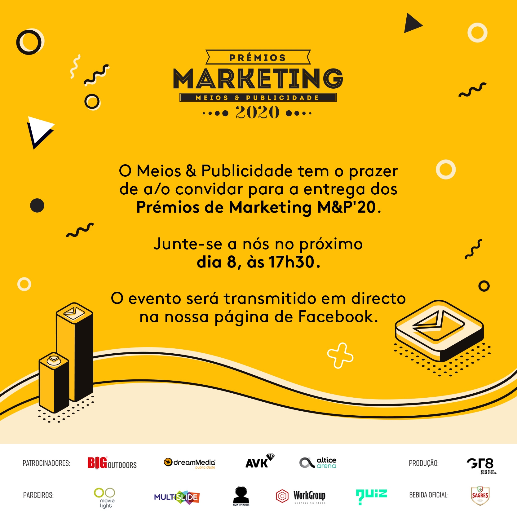 Vencedores dos Prémios de Marketing M&P conhecidos no dia 8 - Meios & Publicidade
