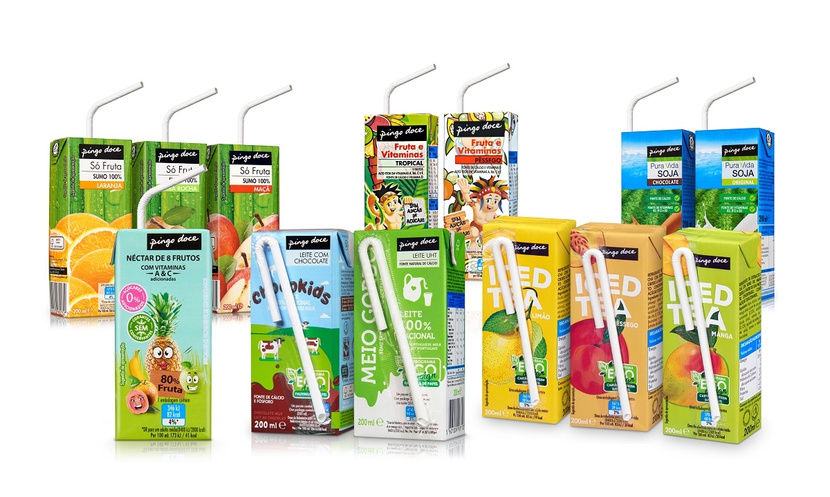 Produtos de marca própria do Pingo Doce sem palhinhas de plástico - Meios & Publicidade