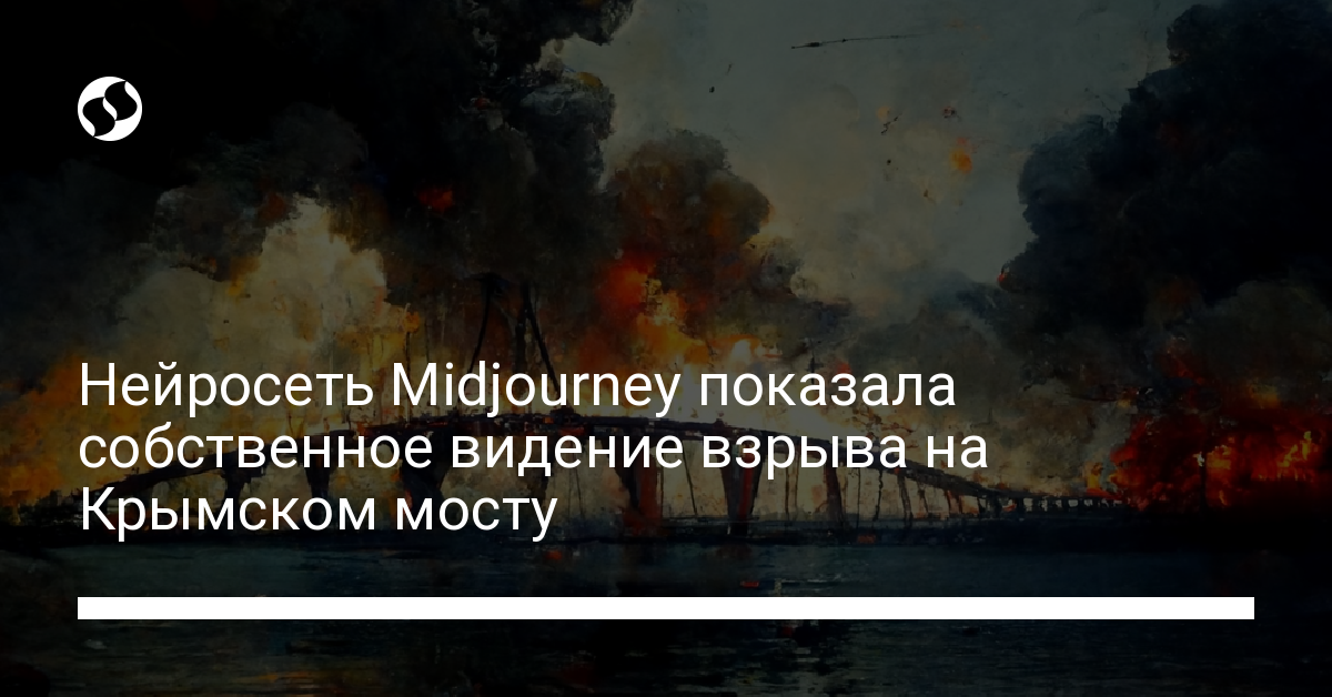 Взрыв на Крымском мосту – как его изобразила нейросеть Midjourney. Технологии,