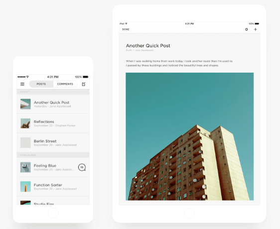 Nền tảng blog Squarespace