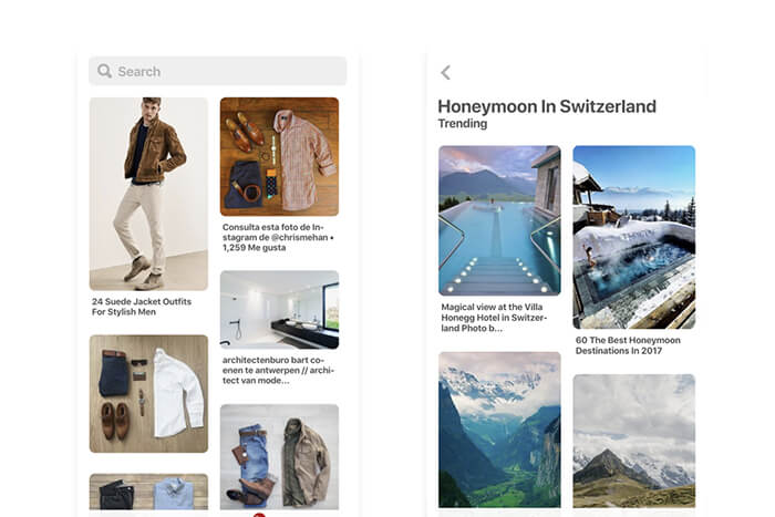 Ứng dụng web tiến bộ của Pinterest