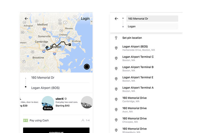 Ứng dụng web tiến bộ của Uber