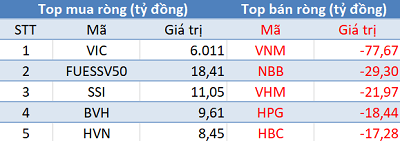 Phiên 21/5: Khối ngoại mua ròng 5.800 tỷ đồng, SK Group mua thỏa thuận 51,4 triệu cổ phiếu VIC - Ảnh 1.
